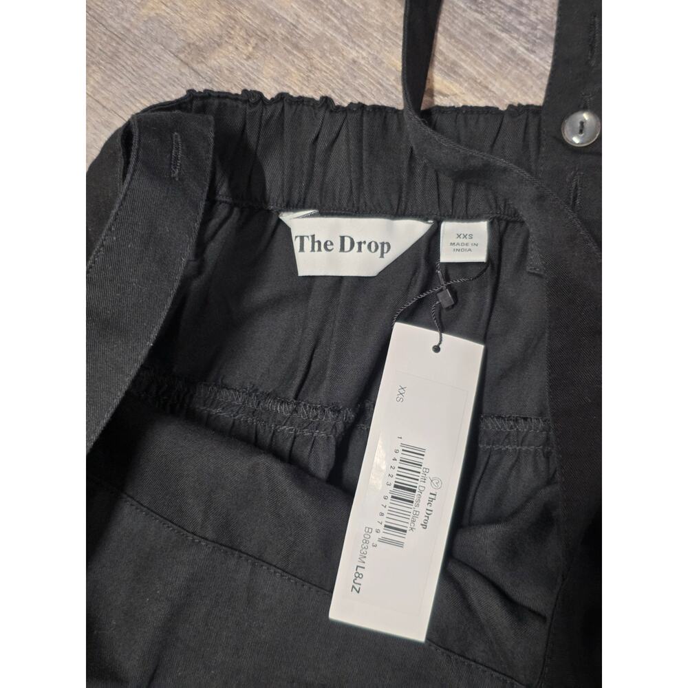 The Drop Dress Womens XXS Black Britt Tiered Maxi Tent Tencel NWT - Picture 7 of 7